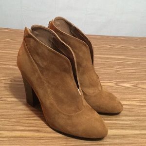 Qupid Faux Suede Ankle Boots